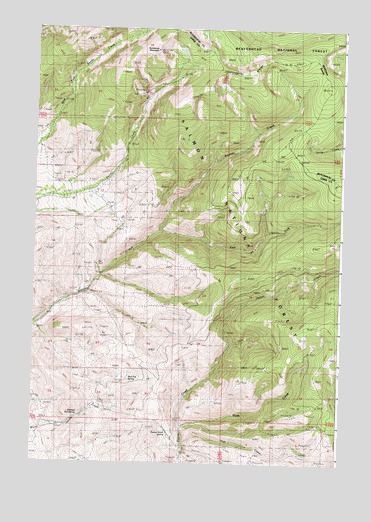 Goldstone Mountain, ID USGS Topographic Map