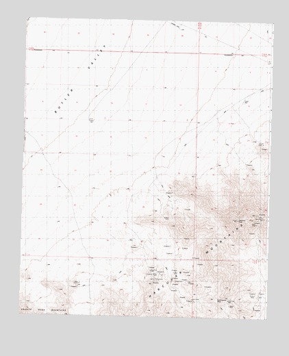 Harcuvar Peak, AZ USGS Topographic Map