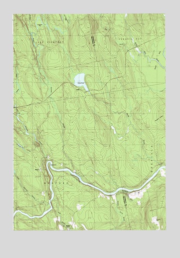Hardy Pond, ME USGS Topographic Map