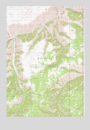 Harl Butte, OR USGS Topographic Map