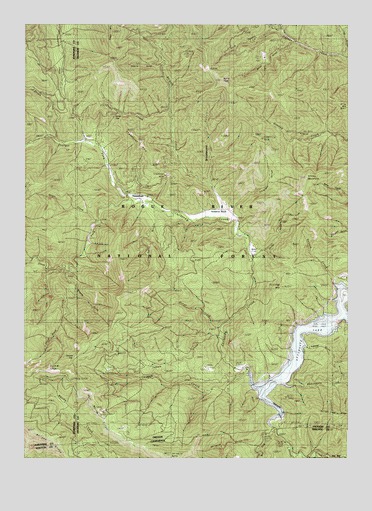Carberry Creek, OR USGS Topographic Map