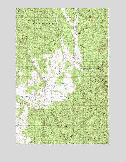 Harvard, ID USGS Topographic Map
