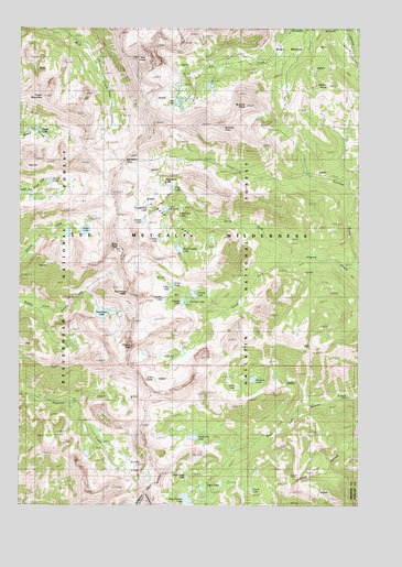 Hilgard Peak, MT USGS Topographic Map