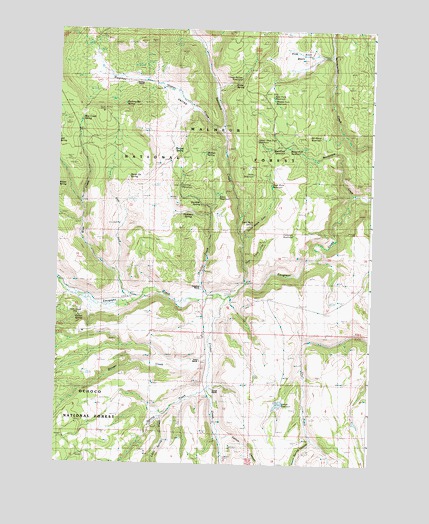 Hughet Valley, OR USGS Topographic Map