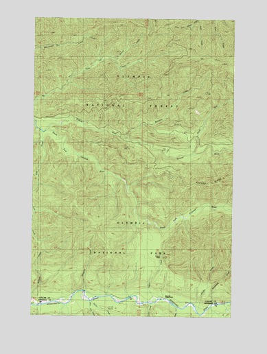 Indian Pass, WA USGS Topographic Map