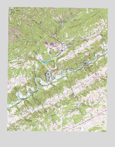 Carbo, VA USGS Topographic Map