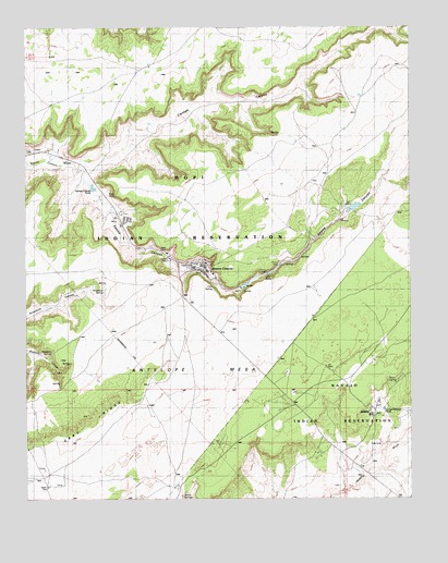 Keams Canyon, AZ USGS Topographic Map
