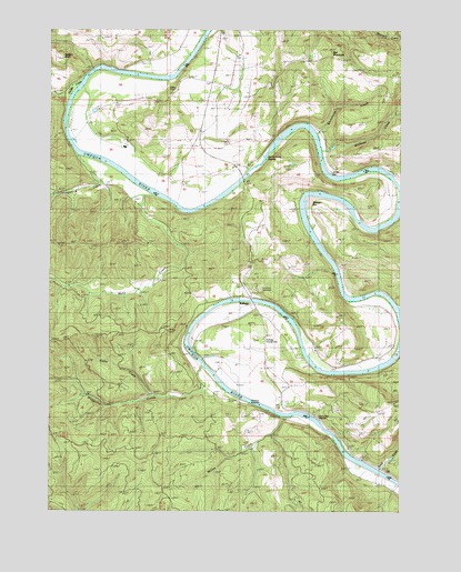 Kellogg, OR USGS Topographic Map
