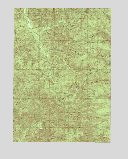 Kelly Butte, OR USGS Topographic Map