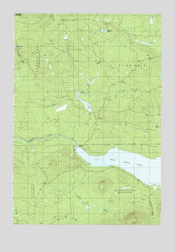 Kokadjo, ME USGS Topographic Map
