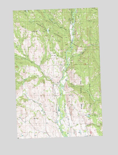 Lewis Butte, WA USGS Topographic Map