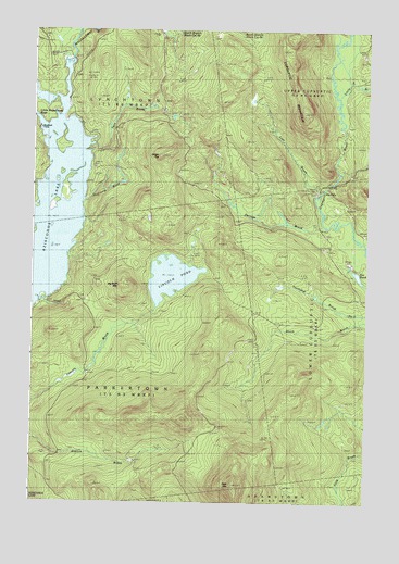 Lincoln Pond, ME USGS Topographic Map