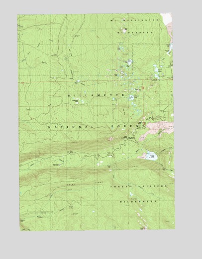 Linton Lake, OR USGS Topographic Map