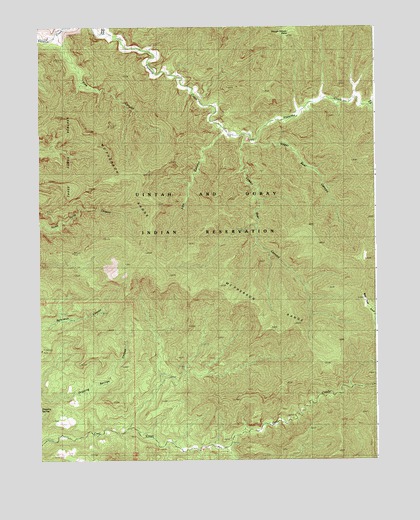 Lion Canyon, UT USGS Topographic Map