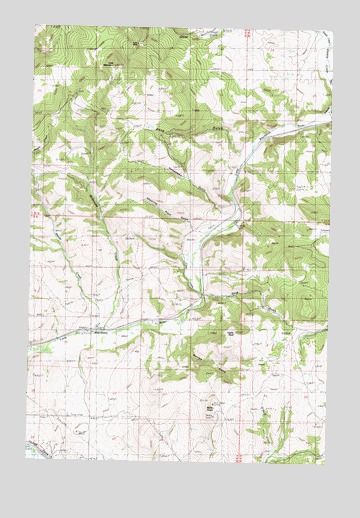 Luke Mountain, MT USGS Topographic Map