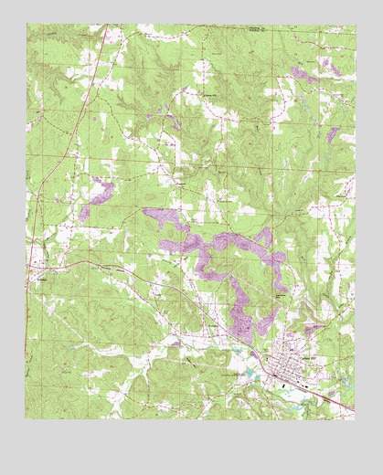Carbon Hill, AL USGS Topographic Map