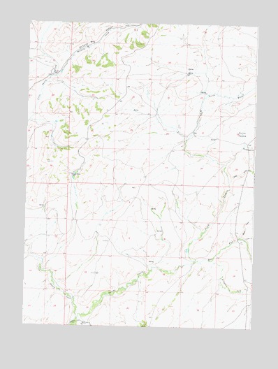 McCarty Ranch, WY USGS Topographic Map
