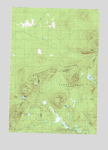 Moose Bog, ME USGS Topographic Map