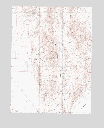 Mustang Spring, NV USGS Topographic Map