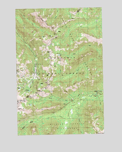 Norse Peak, WA USGS Topographic Map