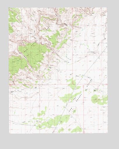 Old Woman Wash, UT USGS Topographic Map