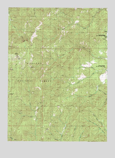 Onion Mountain, OR USGS Topographic Map