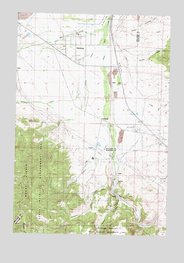 Opportunity, MT USGS Topographic Map