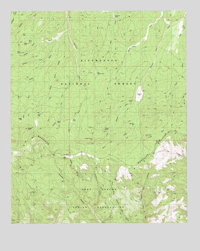 Outlaw Draw, AZ USGS Topographic Map