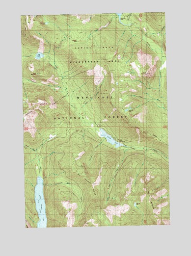 Polallie Ridge, WA USGS Topographic Map