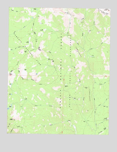 Quinn Peak, CA USGS Topographic Map