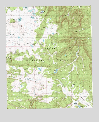 Rudd Knoll, AZ USGS Topographic Map