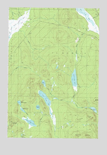 Saint John Ponds, ME USGS Topographic Map
