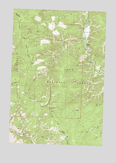 Sawmill Saddle, MT USGS Topographic Map