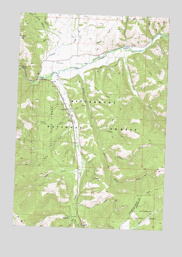 Sula, MT USGS Topographic Map