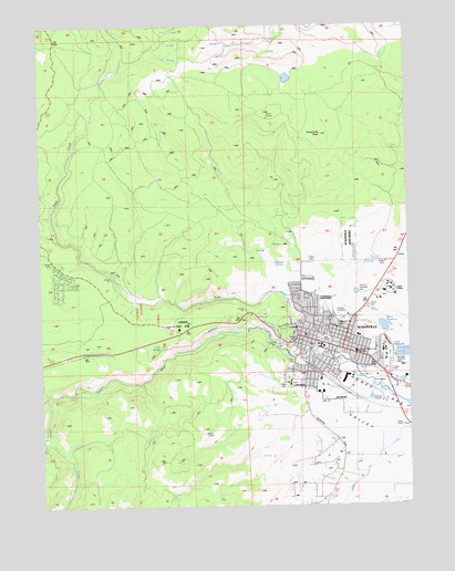 Susanville, CA USGS Topographic Map
