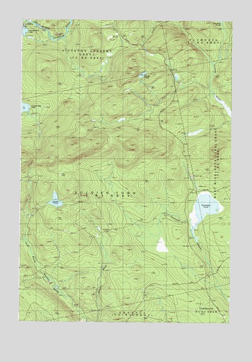 Tomhegan Pond, ME USGS Topographic Map