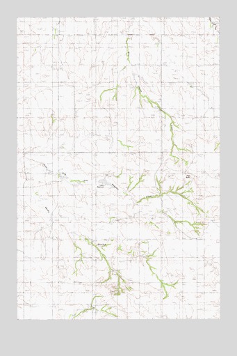 Carda Coulee, MT USGS Topographic Map