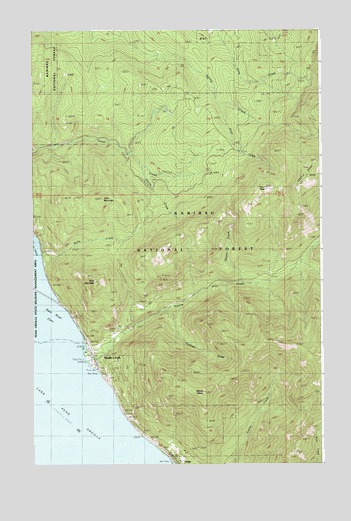 Trout Peak, ID USGS Topographic Map