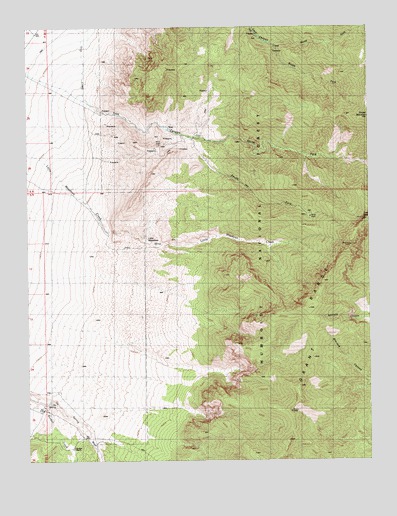 Troy Canyon, NV USGS Topographic Map