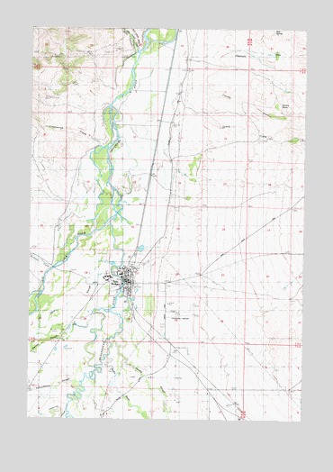 Twin Bridges, MT USGS Topographic Map