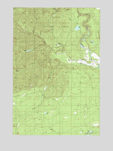Vance Creek, WA USGS Topographic Map