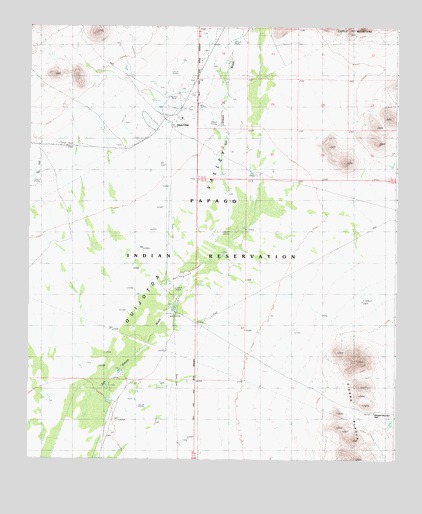 Vaya Chin, AZ USGS Topographic Map