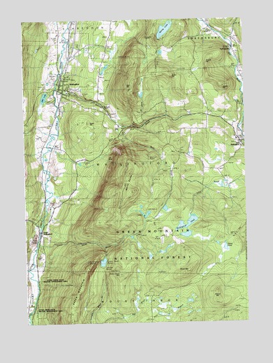 Wallingford, VT USGS Topographic Map