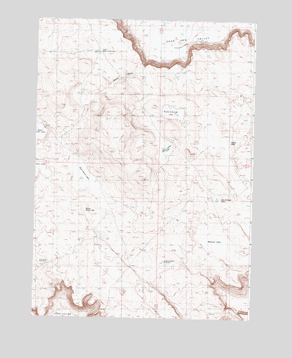 Weaver Lake, OR USGS Topographic Map