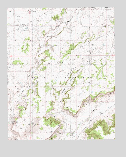 Wepo Village, AZ USGS Topographic Map