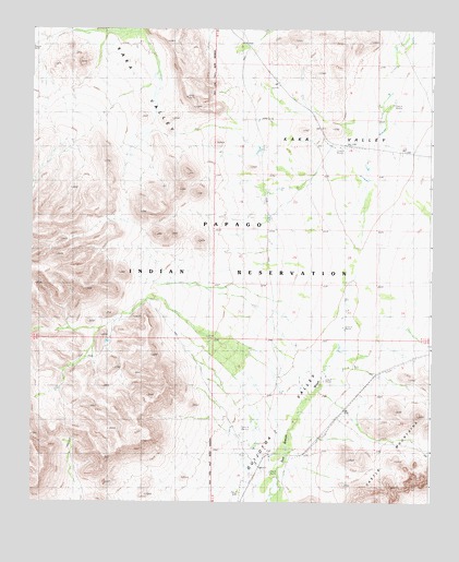 West of Ventana, AZ USGS Topographic Map