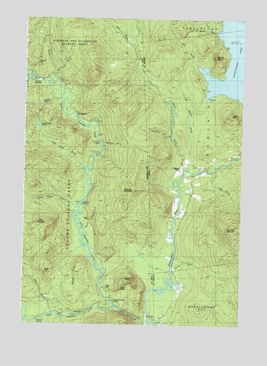 Wilsons Mills, ME USGS Topographic Map