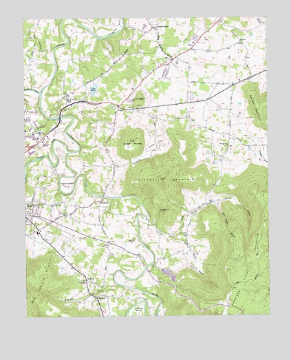 Cardwell Mountain, TN USGS Topographic Map