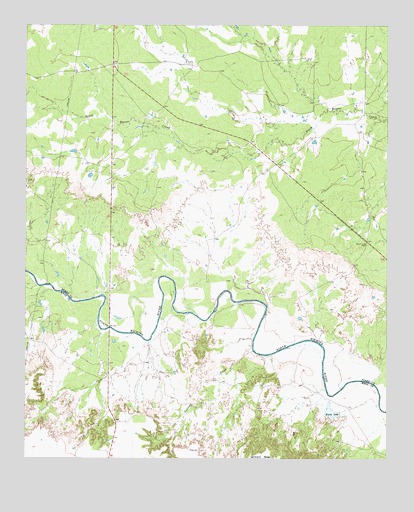 Colwell Creek, TX USGS Topographic Map