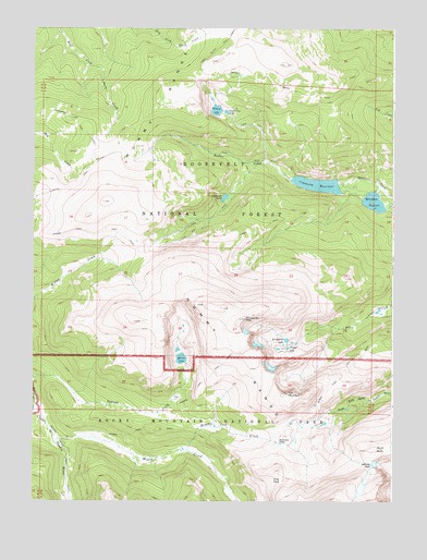 Comanche Peak, CO USGS Topographic Map